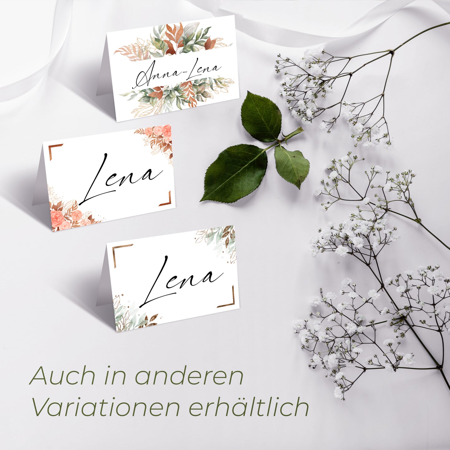 Personalisierte Tischkarten für die Hochzeit